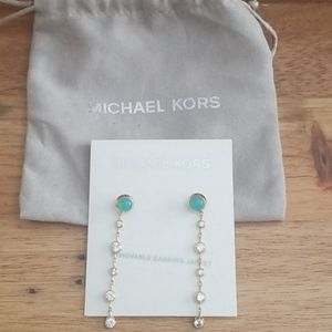 NWT Michael Kors Easy Opulence Earrings 2 in 1